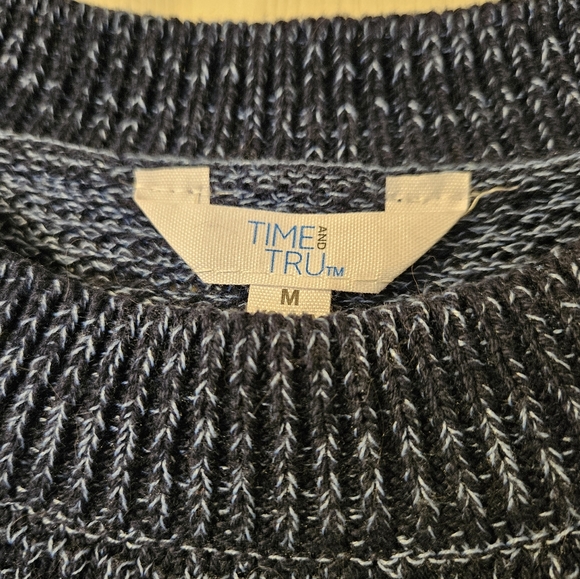 Time and Tru Blue Sweater - Picture 2 of 5